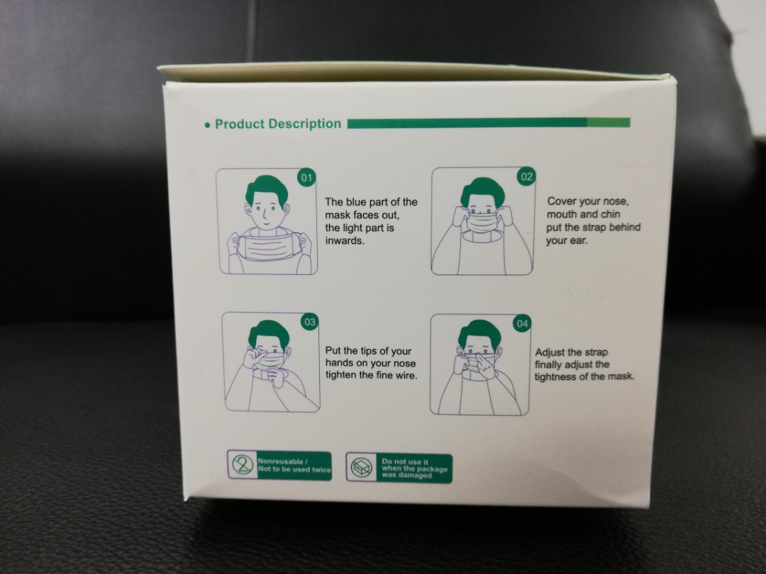 FM1001 Disposable 3 Ply Adult Face Mask